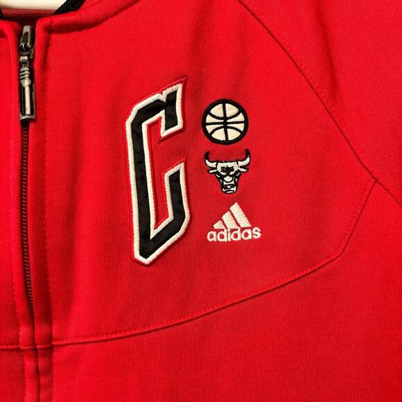 Chicago Bulls Jacket Mens XS Adidas x NBA Embroidered Logo Full Zip Basketball - Picture 12 of 12